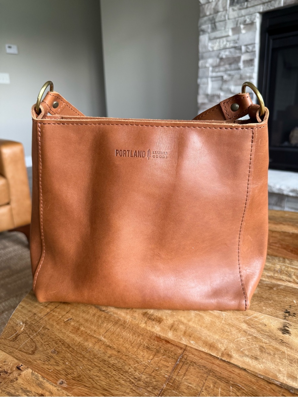 Portland Leather Goods Triangle Shoulder Bag
